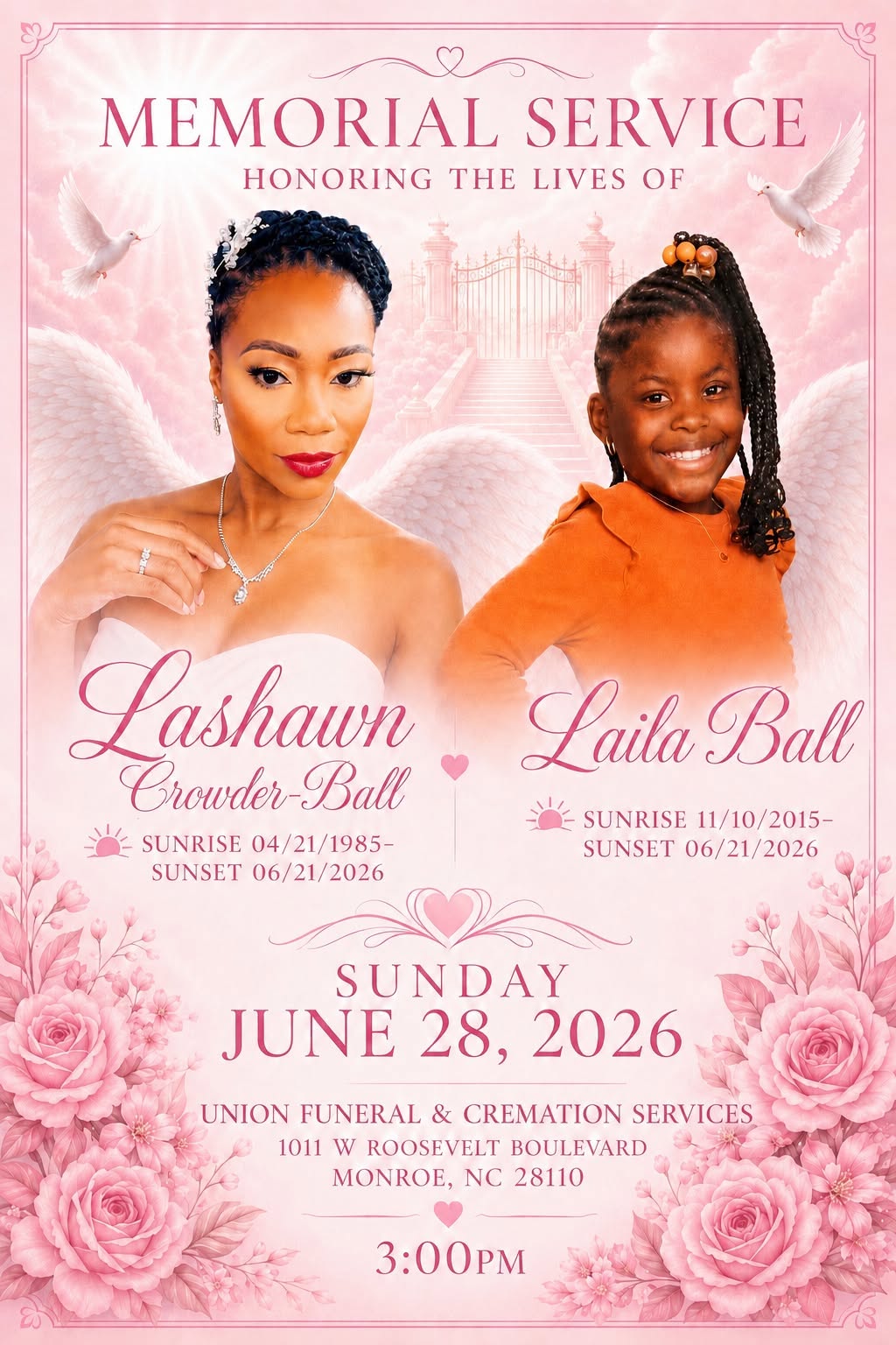 Lashawn Crowder Ball Car Accident, Concord, NC Obituary, Greater Wells Of Life Church Of Deliverance Mourns Passing